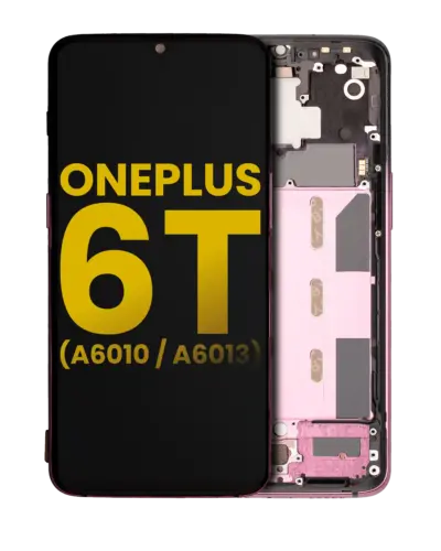 OLED Assembly With Frame For OnePlus 6T (A6010 / A6013) (Refurbished) (Thunder Purple)