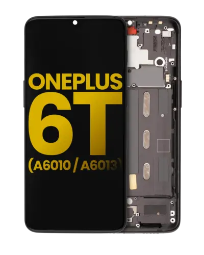 OLED Assembly With Frame For OnePlus 6T (A6010 / A6013) (Refurbished) (Midnight Black)