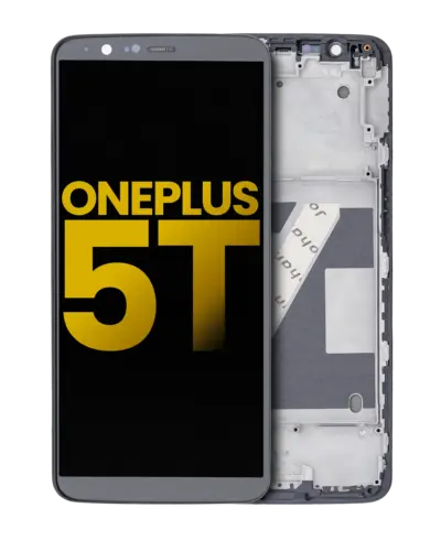 Écran OLED avec cadre pour OnePlus 5T (reconditionné) (noir)