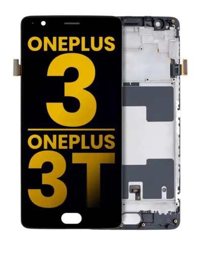 OLED Assembly With Frame For OnePlus 3 / OnePlus 3T (Refurbished) (Black)