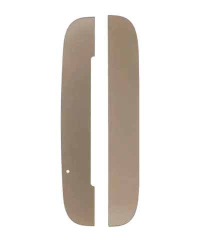 Top And Bottom Back Glass Panels For Motorola Moto Z / Z Force Droid (XT1650-02 / 2016) (Gold)