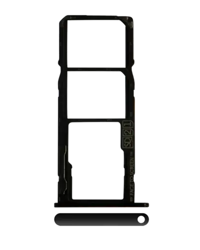 Dual Sim Card Tray For Motorola Moto G7 Power (XT1955 / 2019) (International Version) (Ceramic Black)