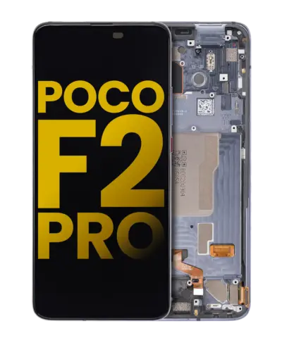 Écran OLED avec cadre pour Xiaomi Poco F2 Pro / Redmi K30 Pro (reconditionné) (gris cyber)