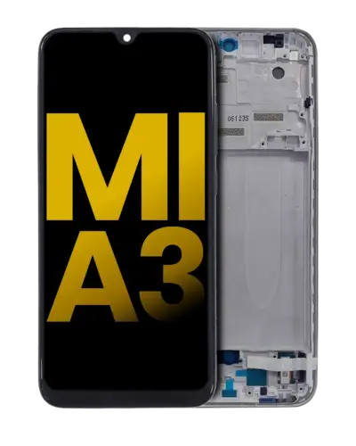 OLED Assembly With Frame For Xiaomi Mi A3 (Refurbished) (Silver)
