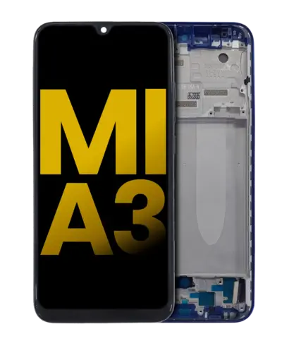 OLED Assembly With Frame For Xiaomi Mi A3 (Refurbished) (Blue)