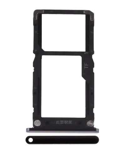 Dual Sim Card Tray For Xiaomi Mi 8 Lite (Midnight Black)