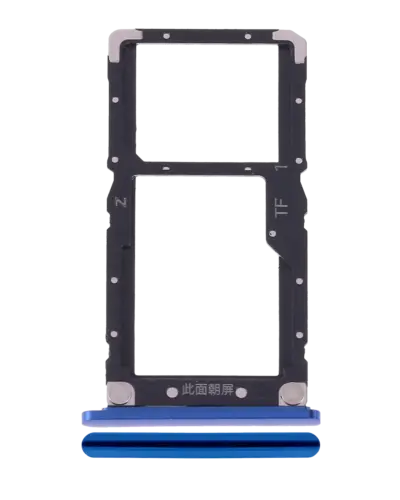 Dual Sim Card Tray For Xiaomi Mi 8 Lite (Aurora Blue)