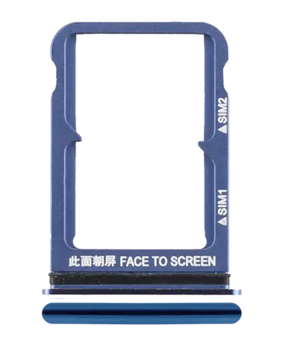Dual Sim Card Tray For Xiaomi Mi 8 (Blue)