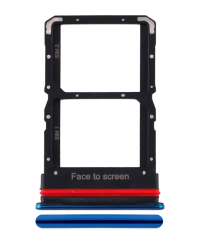 Dual Sim Card Tray For Xiaomi Mi 10 Lite 5G (Aurora Blue)