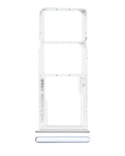Dual Sim Card Tray For Xiaomi Redmi Note 10 / Note 10S (Pebble White)