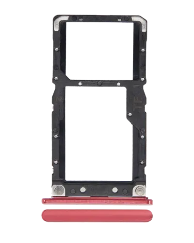 Dual Sim Card Tray For Xiaomi Mi 8 Lite (Red)