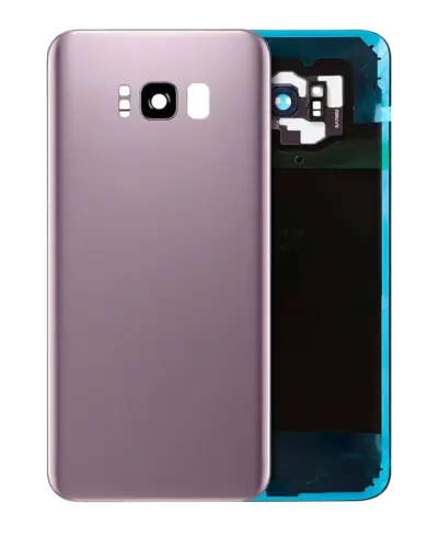 Coque arrière en verre avec objectif pour Samsung Galaxy S8 Plus (sans logo) (compatible Plus) (rose) – Image 5