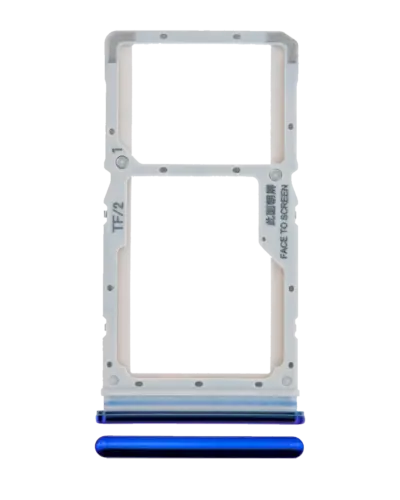 Sim Card Tray For Xiaomi Redmi Note 8 Pro (Blue)