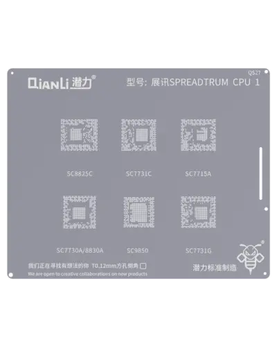 Pochoir Bumblebee (QS27) SPREADTRUM CPU1 (Qianli) SC8825C / SC7730A / 8830A / SC7731C / SC9850 / SC7715A / SC7731G – Image 2