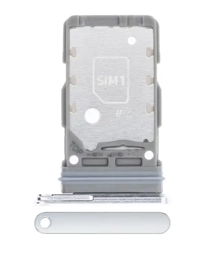 Tiroir double carte SIM pour Samsung Galaxy S21 Plus (Argent fantôme)