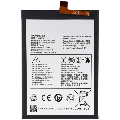 Replacement Battery For TCL 30 / 30 5G / 30 Plus / 40 SE (TLP049B7)