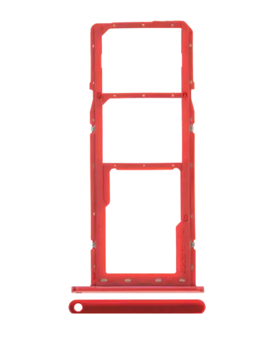 Dual Sim Card Tray For Samsung Galaxy A01 (A015 / 2020) (Red)