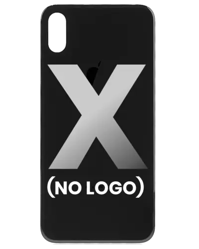 Back Cover Glass For iPhone X (No Logo) (Space Gray) – Image 7