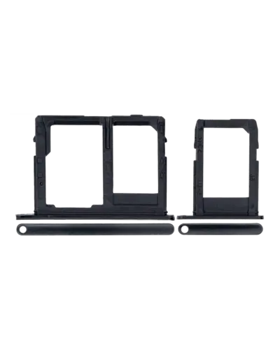 Sim Card Tray For Samsung Galaxy J8 (J810 / 2018) (Black) (2 Piece Set)