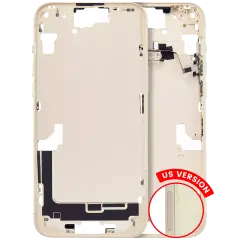 Mid-cadre châssis W/ Small Parts pour iPhone 15 Plus (US Version) (compatible qualité supérieure) (jaune)