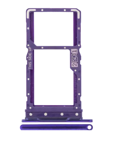 Dual Sim Card Tray For Motorola Moto G9 Power (XT2091 / 2020) (Electric Violet)