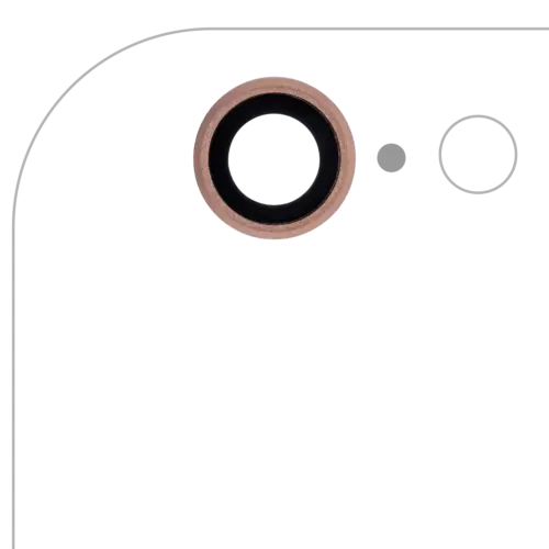 Back Camera Lens For iPhone 6 / 6S (Real Sapphire) (Premium) (Rose Gold) (10 Pack)