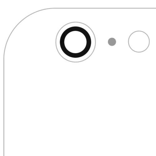 Back Camera Lens (Glass Only) With Adhesive For iPhone 6 Plus / 6S Plus (Real Sapphire) (Premium) (All Colors) (10 Pack)