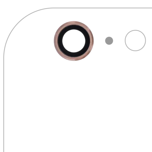 Back Camera Lens For iPhone 6 Plus / 6S Plus (Real Sapphire) (Premium) (Rose Gold) (10 Pack)