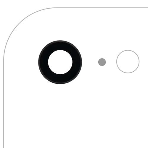 Back Camera Lens With Bracket & Bezel For iPhone 7 (Aftermarket Plus) (10 Pack)