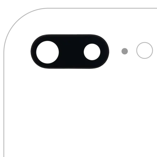 Back Camera Lens With Bracket & Bezel For iPhone 7 Plus (Aftermarket Plus) (10 Pack)