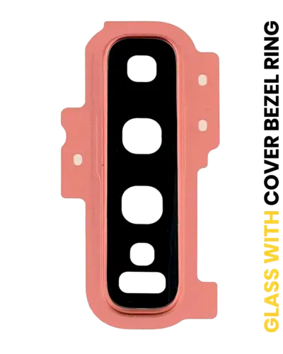 Back Camera Lens With Cover Bezel Ring For Samsung Galaxy S10 Plus (Pink)