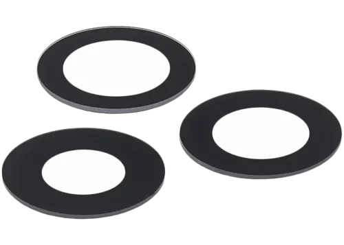Lentille de caméra arrière (verre uniquement) avec adhésif pour iPhone 12 Pro Max (ensemble de 3 pièces) (véritable saphir) (Premium) – Image 4