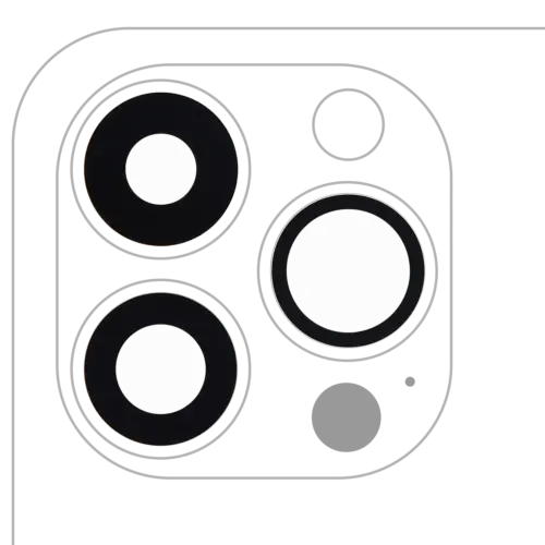 Lentille de caméra arrière (verre uniquement) avec adhésif pour iPhone 13 Pro / 13 Pro Max (ensemble de 3 pièces) (véritable saphir) (Premium) – Image 3