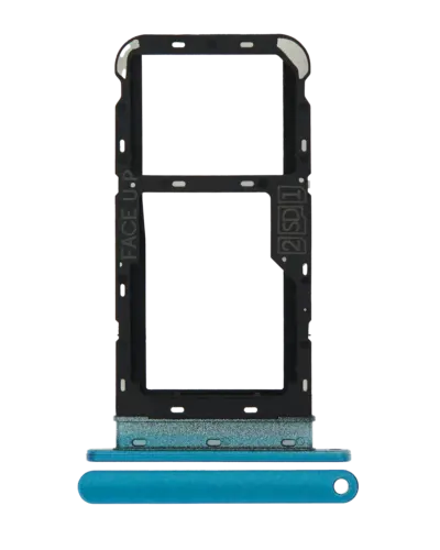 Dual Sim Card Tray For Motorola Moto E7 Power (XT2097-6 / 2021) (Tahiti Blue)