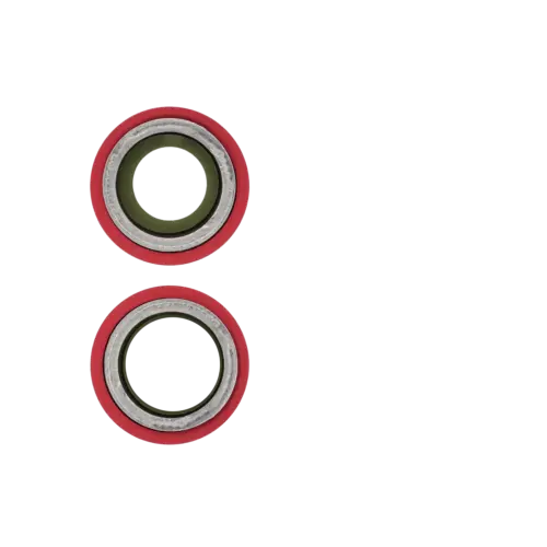 Objectif de caméra arrière avec support et cadre pour iPhone 12 / 12 Mini (compatible qualité supérieure) (Rouge) (Lot de 10) – Image 4