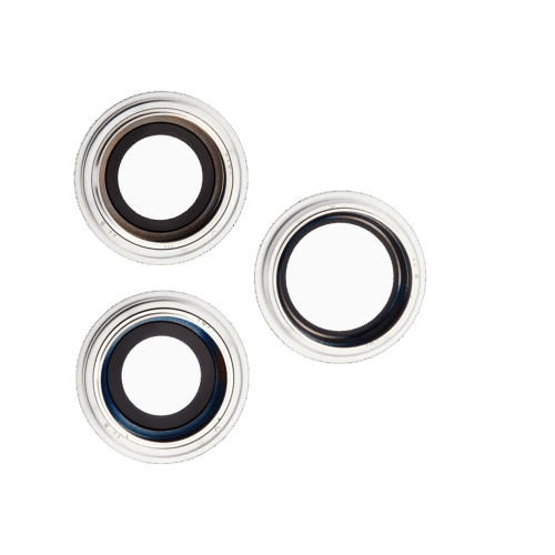 Caméra arrière lentille avec Bracket & cadre pour iPhone 12 Pro (3 Piece Set) (compatible qualité supérieure) (argent) – Image 3