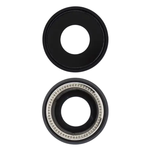 Caméra arrière lentille avec Bracket & cadre pour iPhone XR (compatible qualité supérieure) (noir) (lot de 10) – Image 2