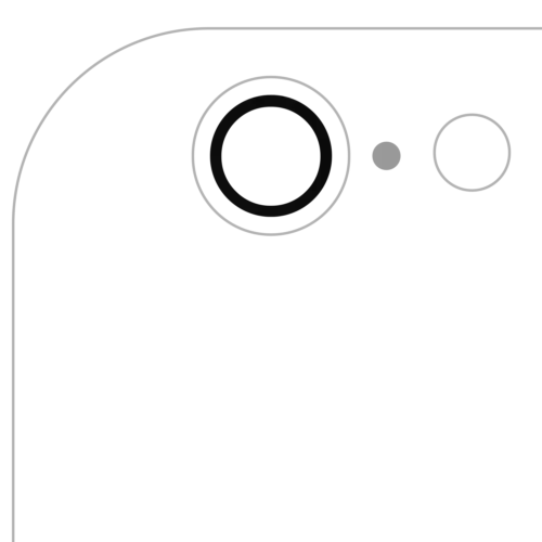 Back Camera Lens (Glass Only) With Adhesive For iPhone 6 / 6S (Real Sapphire) (Premium) (All Colors) (10 Pack)