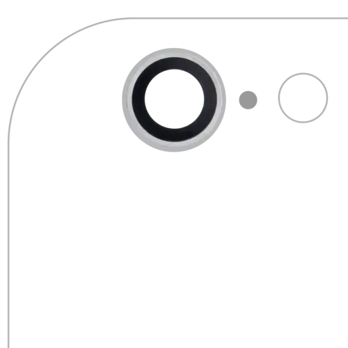 Back Camera Lens For iPhone 6 / 6S (Silver) (10 Pack)