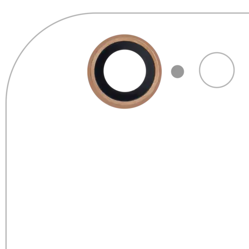 Back Camera Lens For iPhone 6 / 6S (Gold) (10 Pack)
