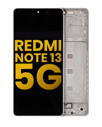 Bloc écran OLED avec cadre pour Xiaomi Redmi Note 13 5G (reconditionné) (blanc) – Image 11