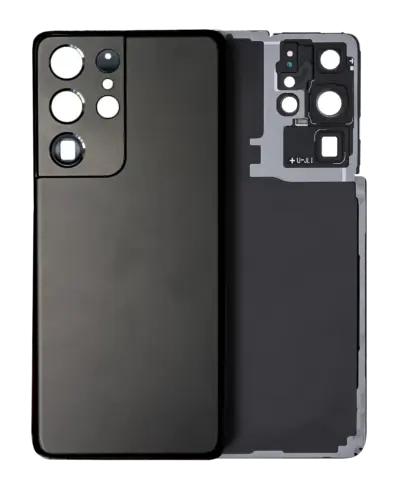 Cache arrière verre avec lentille de caméra pour Samsung Galaxy S21 Ultra (Service Pack) (Phantom Black) – Image 9