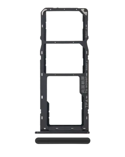 Dual Sim Card Tray For Samsung Galaxy A10s (A107 / 2019) / A20s (A207 / 2019) (Black)