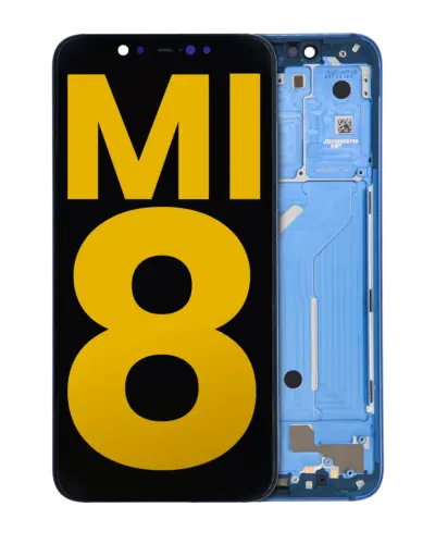 Bloc écran OLED avec cadre pour Xiaomi Mi 8 (reconditionné) (bleu) – Image 12