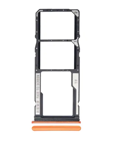 Dual Sim Card Tray For Xiaomi Redmi 9T / Note 9 4G / Poco M3 (Orange)