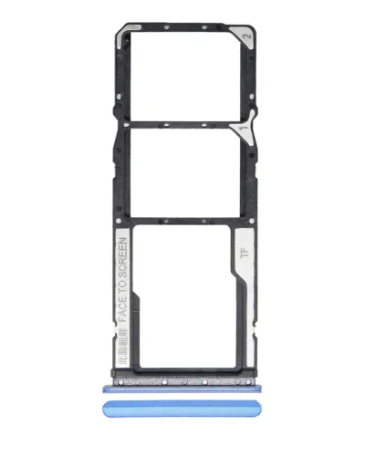 Dual Sim Card Tray For Xiaomi Redmi 9T / Note 9 4G / Poco M3 (Blue)