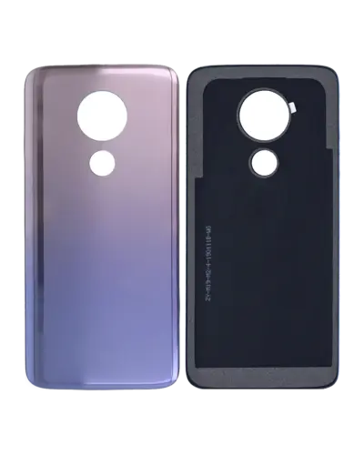 Coque arrière en verre pour Motorola Moto G7 Power (XT1955 / 2019) (Violet glacé) – Image 5