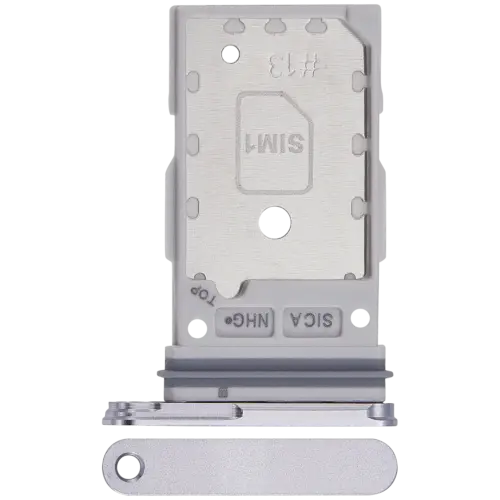 Dual Sim Card Tray For Samsung Galaxy S25 / S25 Plus (Premium) (Silver Shadow)