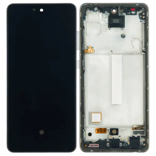 Écran OLED avec cadre pour Samsung Galaxy A52 4G (A525 / 2021) / A52 5G (A526 / 2021) / A52S 5G (A528 / 2021) (6,36") (Adaptateur Plus) (Blanc éclatant) – Image 3