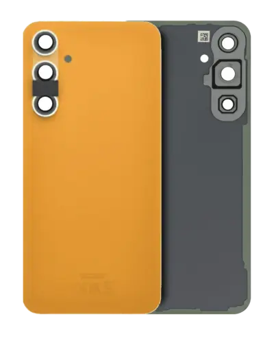 Cache arrière verre avec lentille de caméra pour Samsung Galaxy S23 FE (Service Pack) (Tangerine)